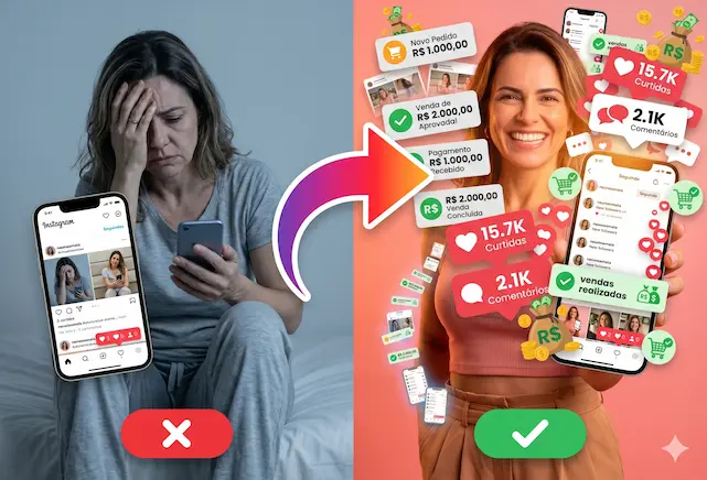 Antes e depois do Sistema AutonomInsta