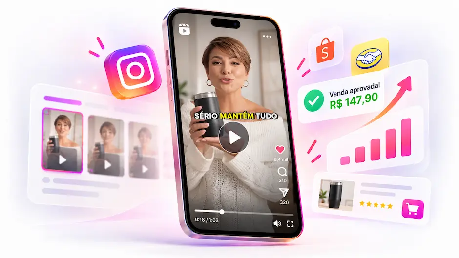 Gerador de Vídeos de Vendas do Sistema AutonomInsta